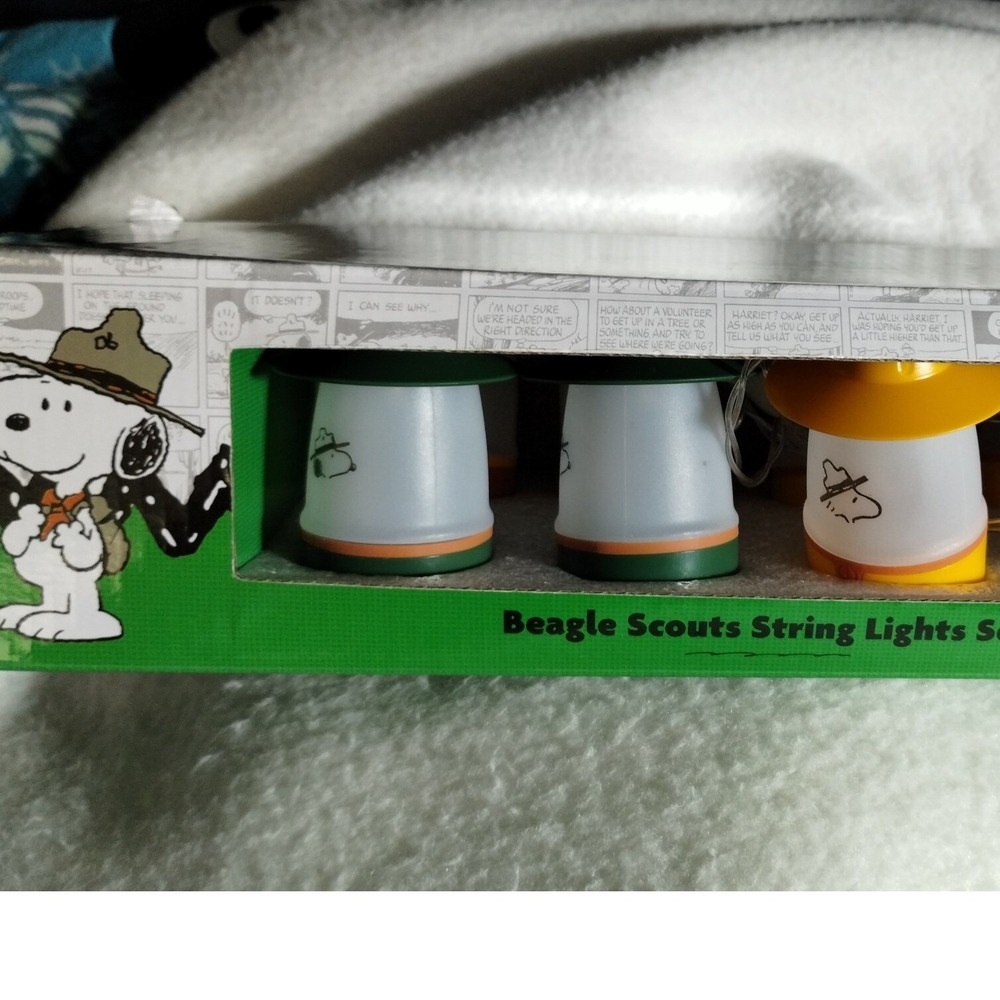 Peanuts Beagle Scouts String Lights Set 10 LED Flashing Water Repellent - Picture 6 of 16